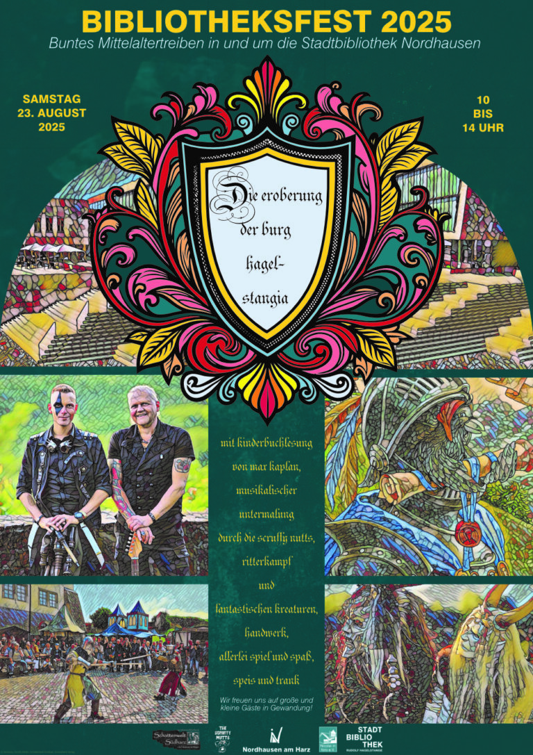 Ankuendigungsplakat Bibliotheksfest