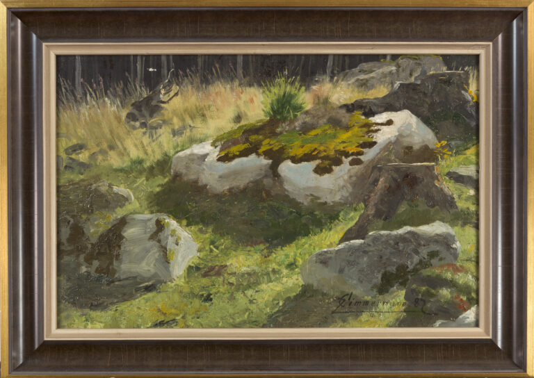 Gemaelde von Carl Zimmermann 1863 1930 Felsgruppe Sammlung Harzmuseum