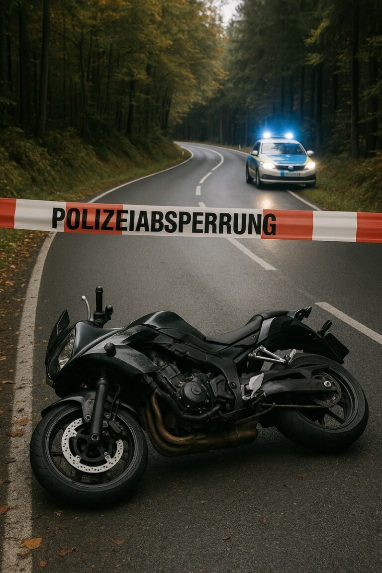 Motorradunfall auf der L515 zwischen Wildemann und Lautenthal, Herzberg - Mercedes kollidiert frontal mit Motorradfahrer, tödlicher Ausgang