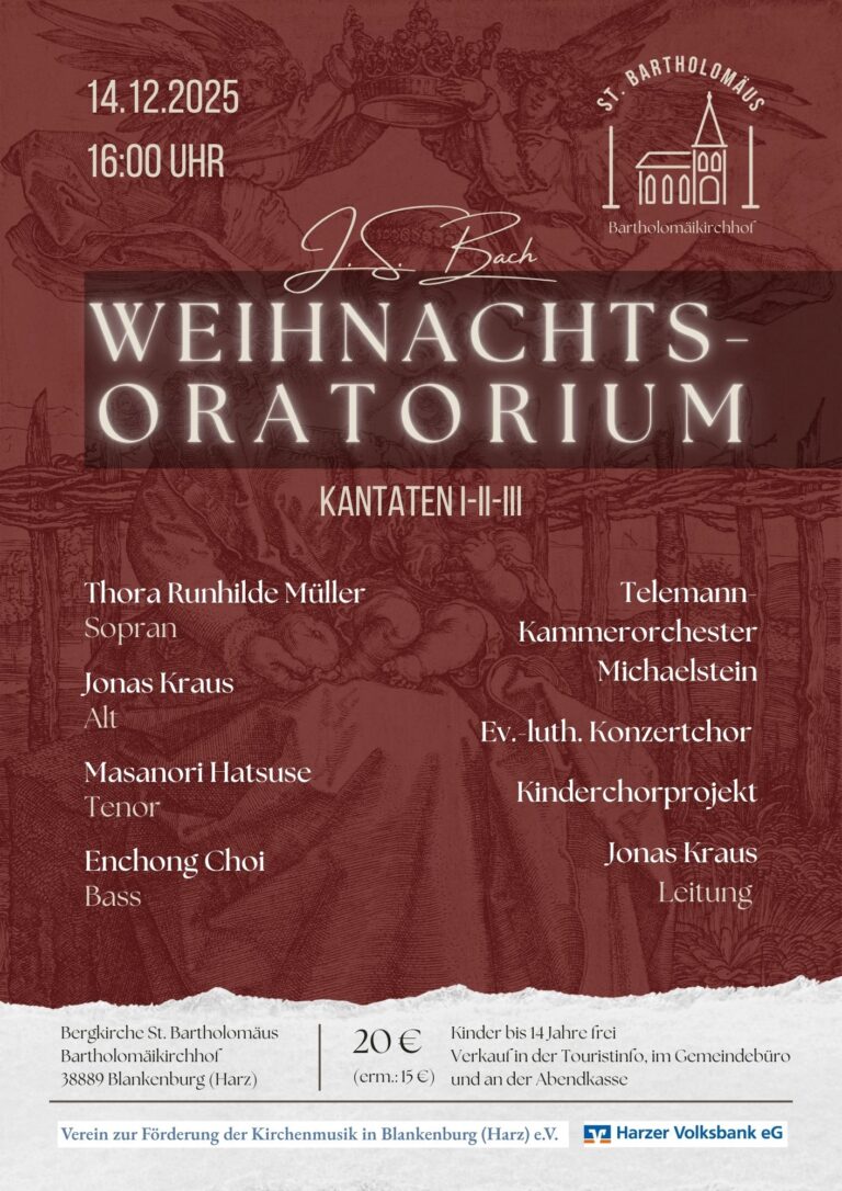 2025 Weihnachtsoratorium Blankenburg