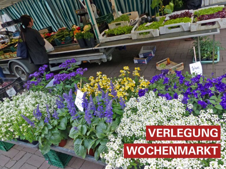 Verlegung Wochenmarkt