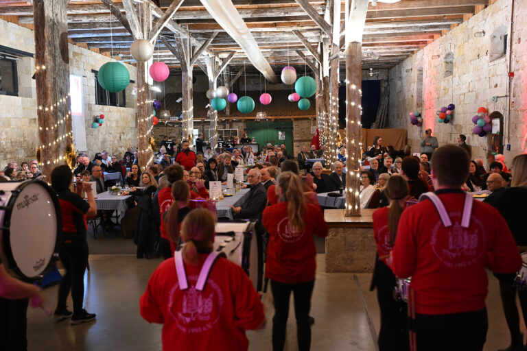 DSC 8489 Eroeffnung des Neujahrsempfangs durch den Langensteiner Spielmannszug