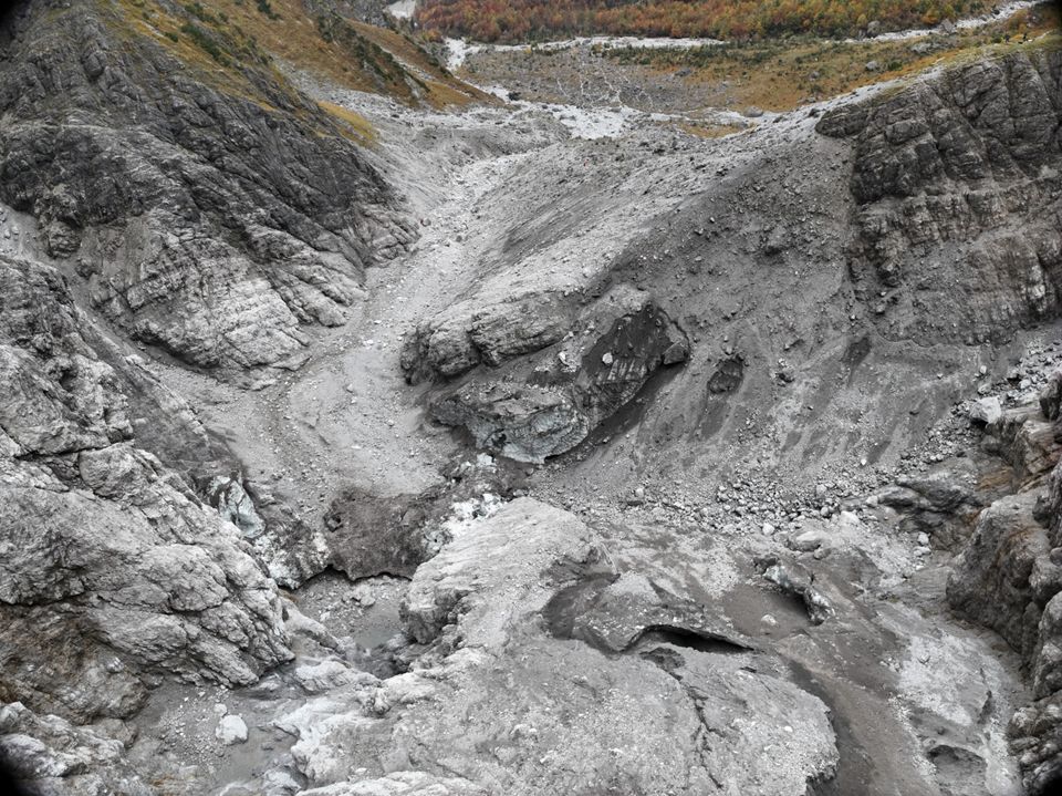 Drohnenaufnahme Gebiet der ehemaligen Eiskapelle Oktober 2025 gleicher Photostandort wie 2019 Foto Hochschule Muenchen
