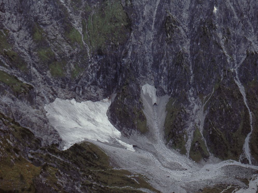 Eiskapelle 1994 von den Hachelkoepfen aus gesehen Foto Werner Vogel