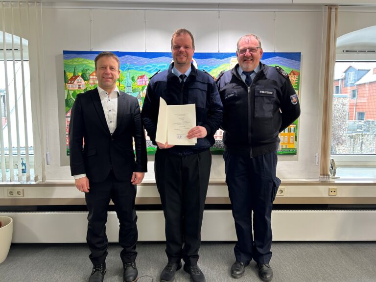 Ernennung Ortsbrandmeister Duena Sven Hoppe