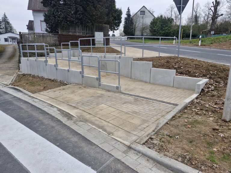 Fertiggestellte Rampenanlage