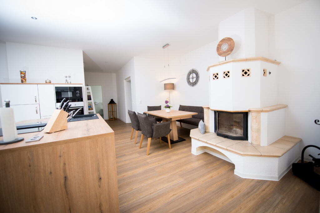 Koch und Essbereich Ferienwohnung Kaminzauber