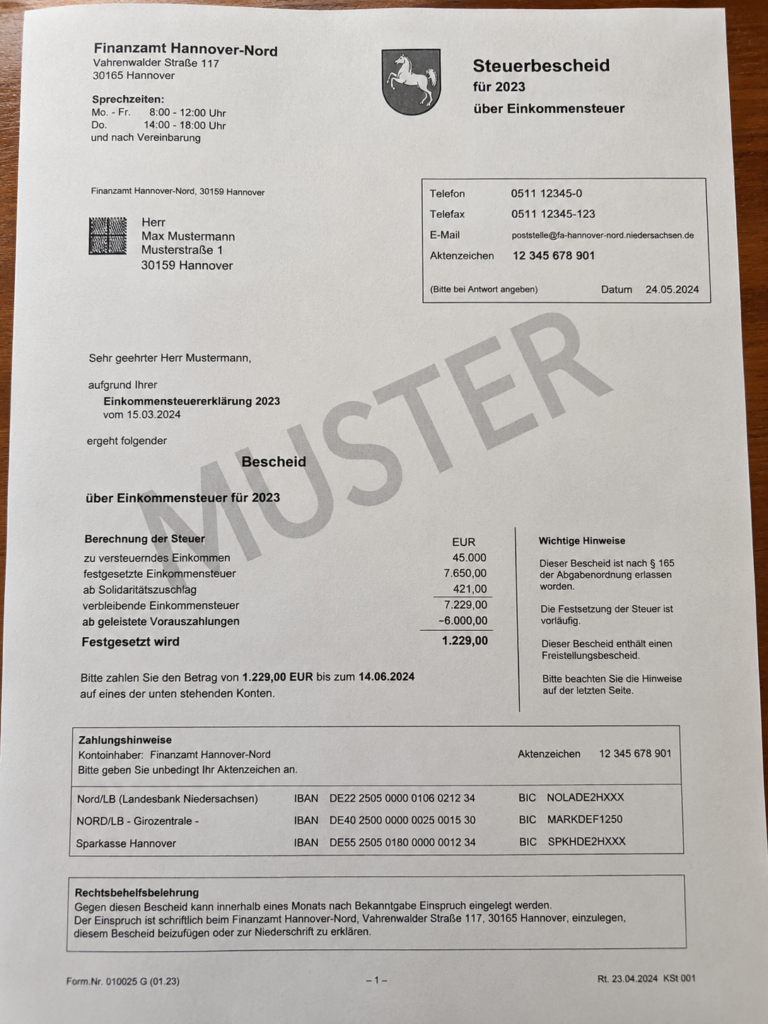 Steuerpflichtige aus der Region müssen unterschiedlich lange auf ihren Steuerbescheid warten