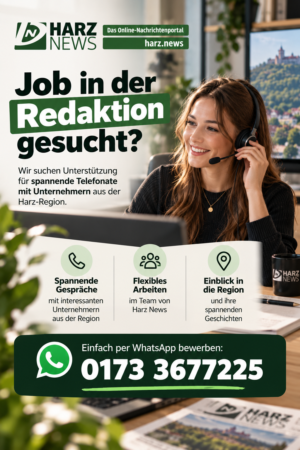 Job in der Redaktion gesucht