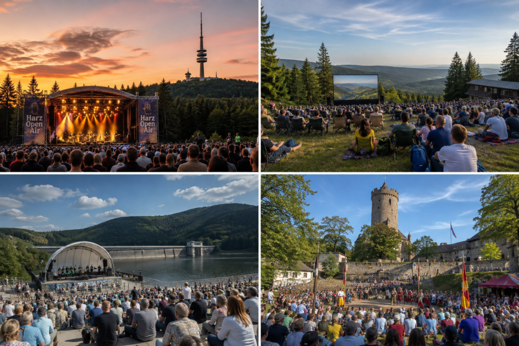 Der Harz zeigt sich an diesem Wochenende von seiner abwechslungsreichsten Seite. Ob traditionsreiche Volksfeste, beeindruckende Open-Air-Konzerte, Freilichttheater oder familienfreundliche Kulturveranstaltungen